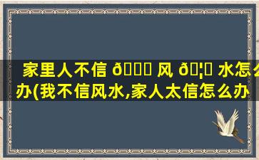 家里人不信 🐒 风 🦊 水怎么办(我不信风水,家人太信怎么办)